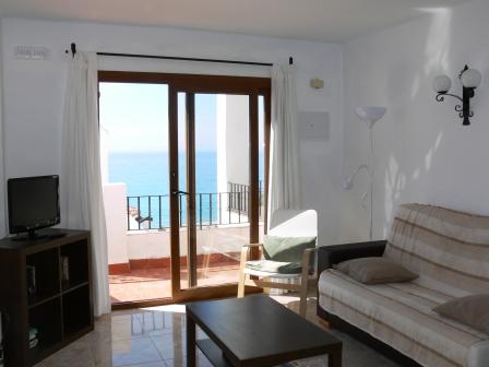 Bellissimo appartamento con 1 camera da letto con vista sul mare vicino alla spiaggia di Burrina a Nerja.