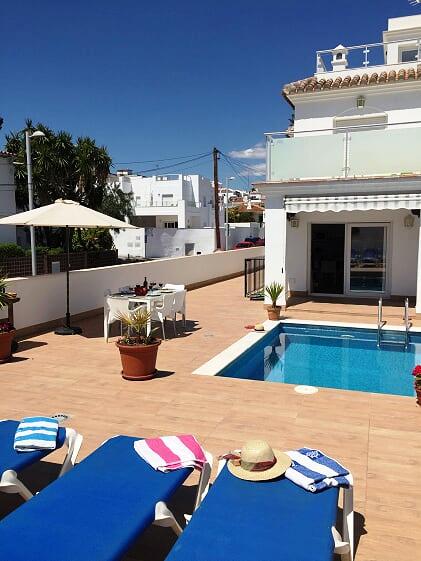 Semestervilla med 3 sovrum och privat pool i Nerja