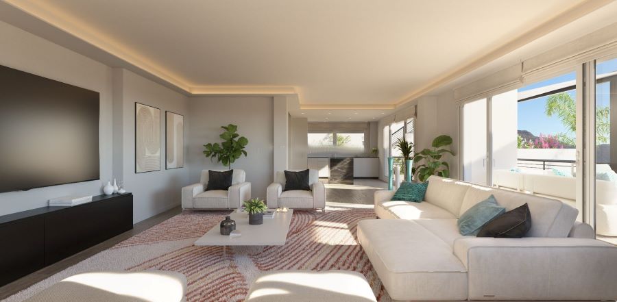 Luxury villas with modern styles in the Balcones del Peñoncillo urbanization in Torrox Costa.