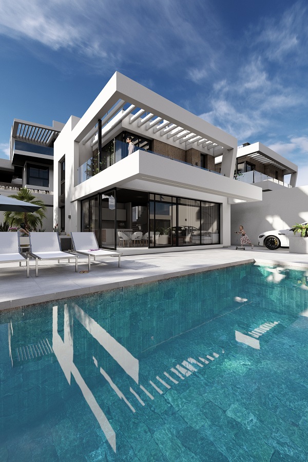 Luxe villa in Torrox Park met 3 slaapkamers, prachtig uitzicht op zee en zuidoriëntatie